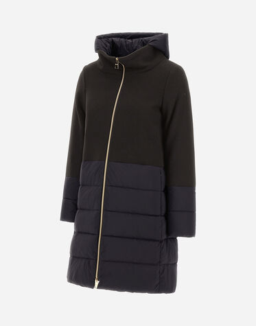 レディース DIAGONAL WOOL & NUAGE パーカ ブラウン | Herno® (ヘルノ)