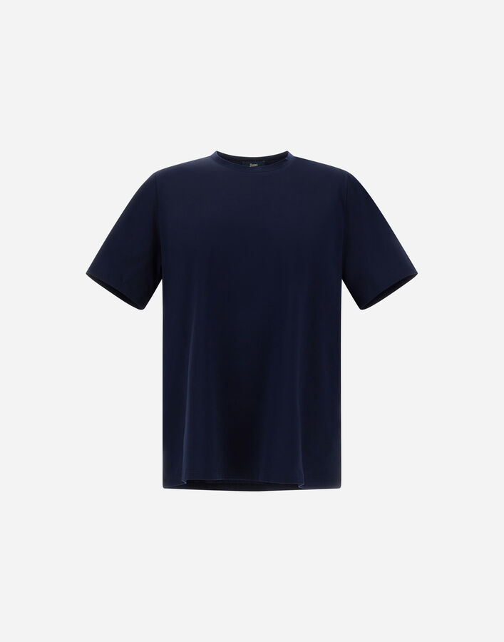 Herno SUPERFINE&nbsp;COTTON STRETCH T-SHIRT Navy Blue JG000174U520039200