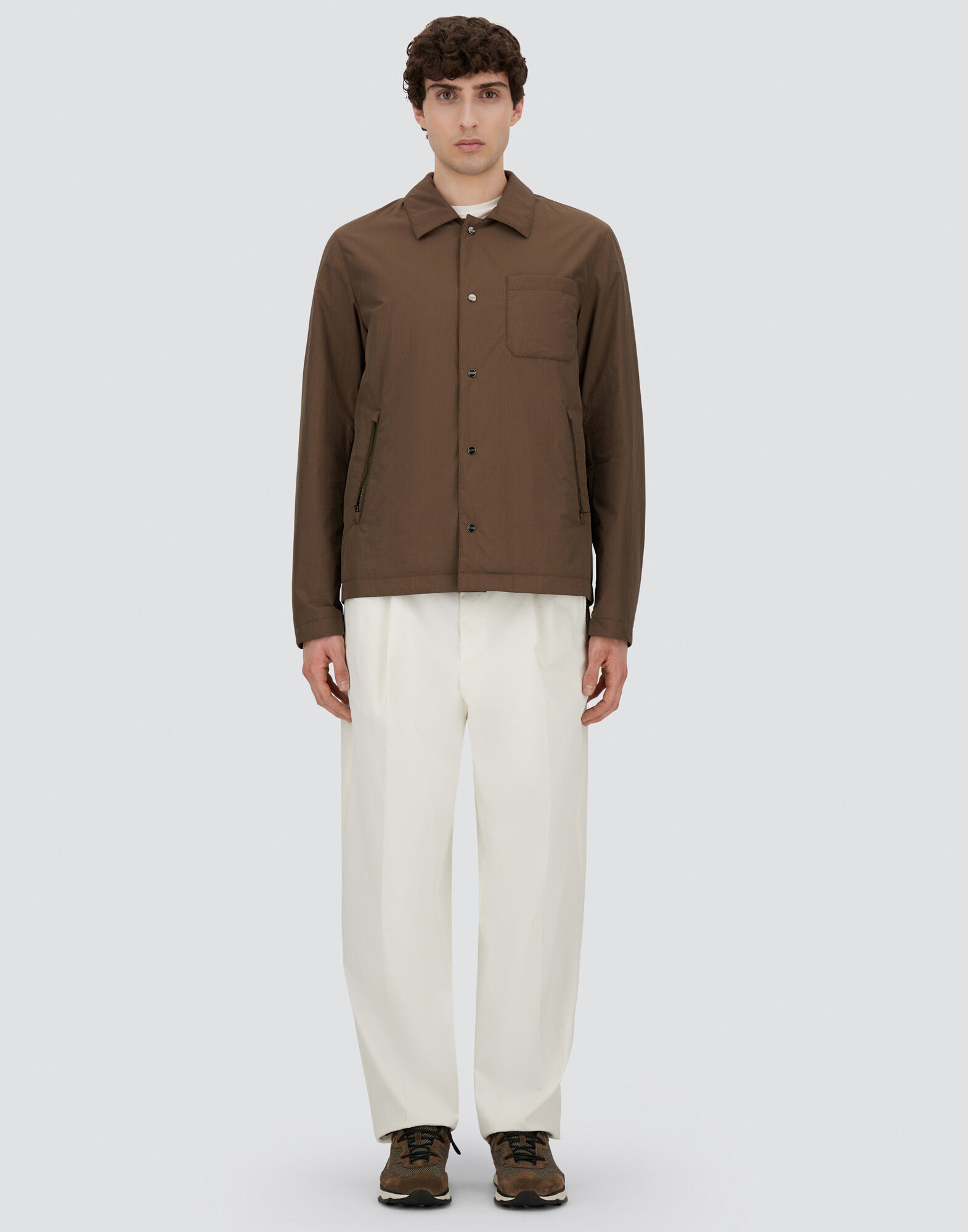 メンズ クリンクルナイロン シャケット ミリタリー | Herno® (ヘルノ)