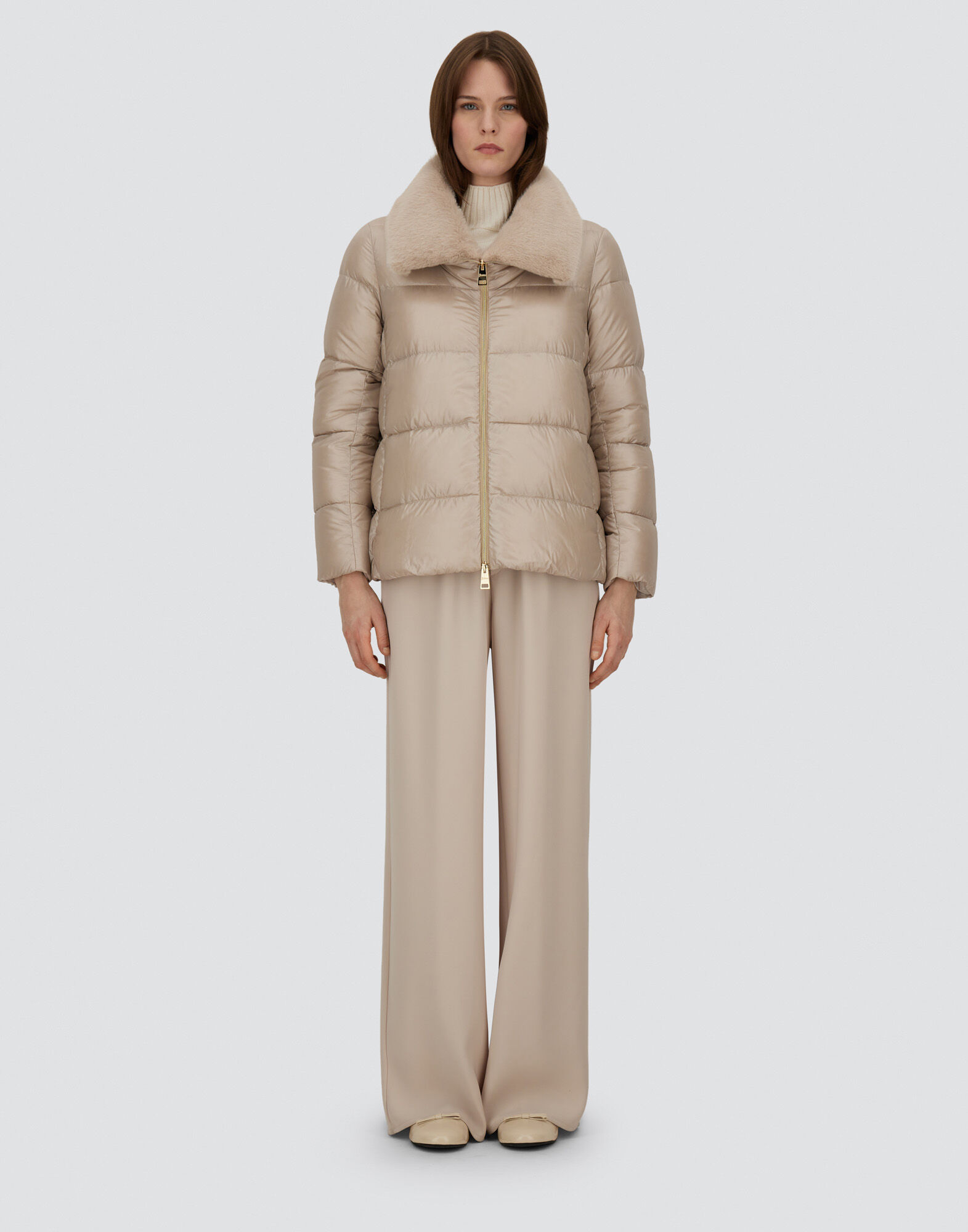 レディース ナイロンウルトラライト＆ニューレディフェイクファー