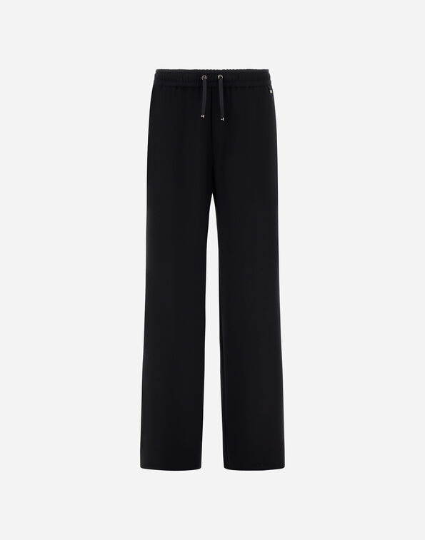 TROUSERS IN MATT CREPE SATIN Herno Herno TROUSERS IN MATT CREPE SATIN Black PT000176D127559300