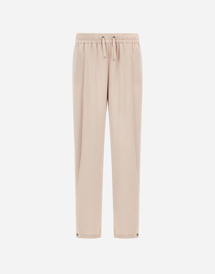 Herno RESORT TROUSERS IN EXTRA-FINE SATIN Chantilly PT00064DR129121985