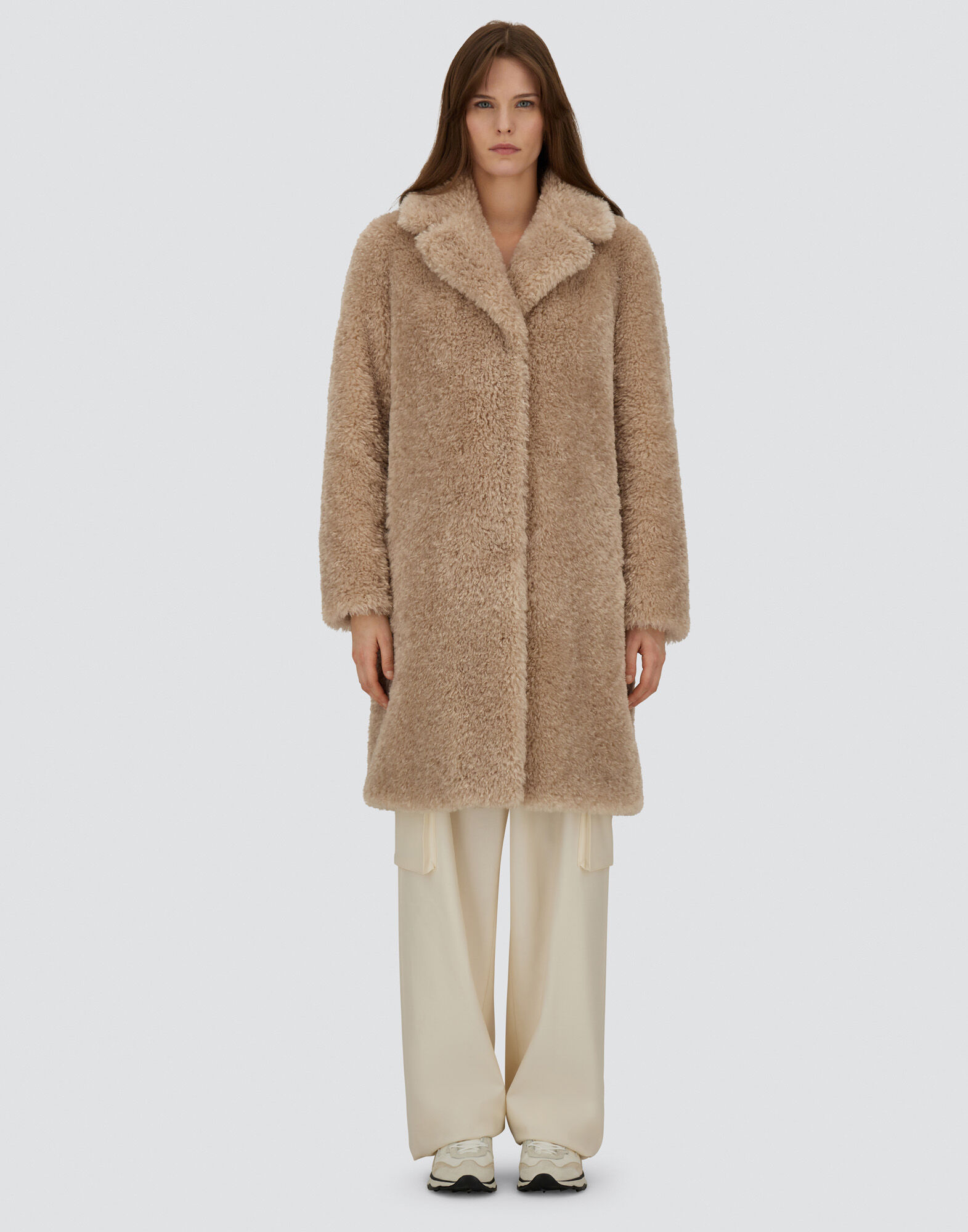 レディース カーリーオルタナティブファー コート シャンティイ