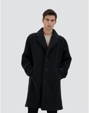 メンズ ニュー エコファー コート ブラックエスプレッソ | Herno® (ヘルノ) 