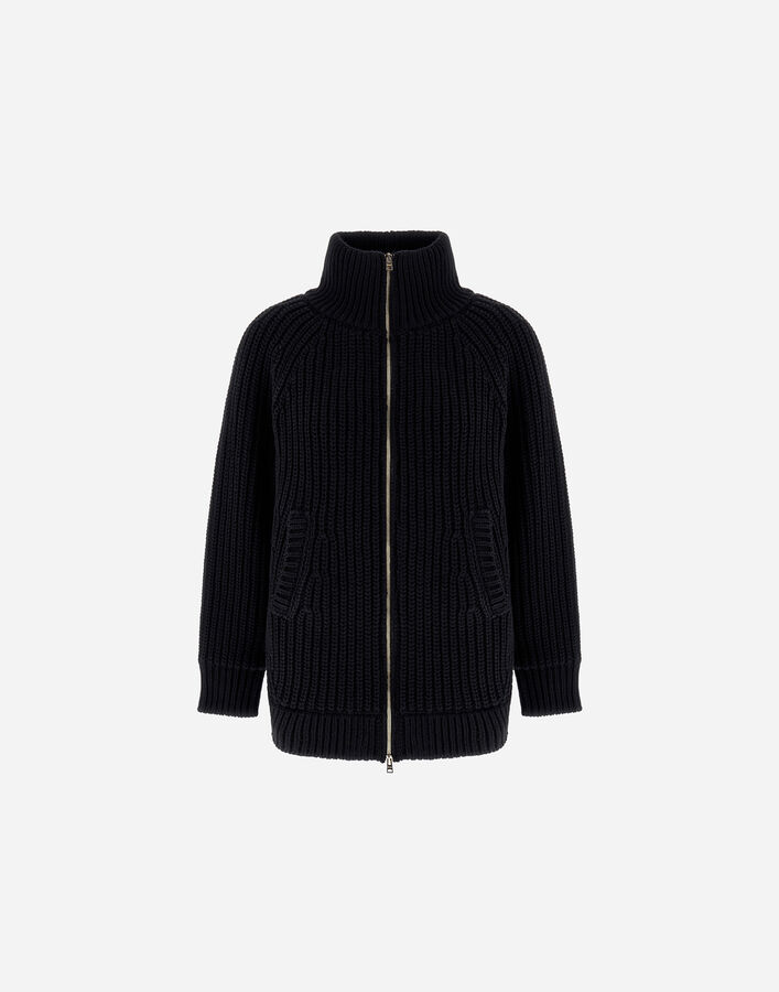 Herno CARDIGAN IN INFINITY WOOL AND NYLON ULTRALIGHT Black MP000136D700169300