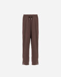 Herno RESORT ENVERS SATIN TROUSERS Dark Chocolate PT00038DR127278810