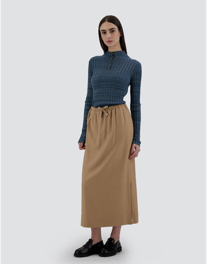 Herno Multicolor Acetate Midi Skirt