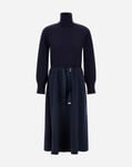 Herno DRESS IN LIGHT WOOL G.14 Navy Blue AB000042D570759200