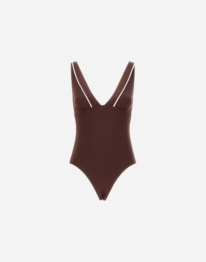 RESORT ONE-PIECE SWIMSUIT IN COMFORT LYCRA Herno Herno RESORT ONE-PIECE SWIMSUIT IN COMFORT LYCRA Dark Chocolate CST0006DR521118810