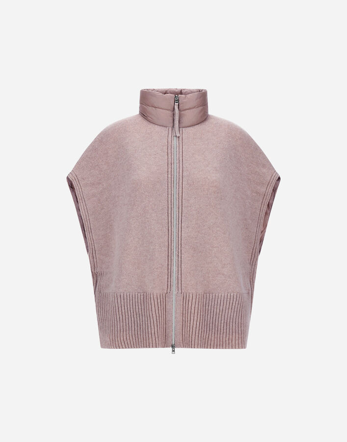RESORT PONCHO IN KNIT & NYLON ULTRALIGHT Herno Herno RESORT PONCHO IN KNIT & NYLON ULTRALIGHT Light Lilla PI00139DR12017Z4401