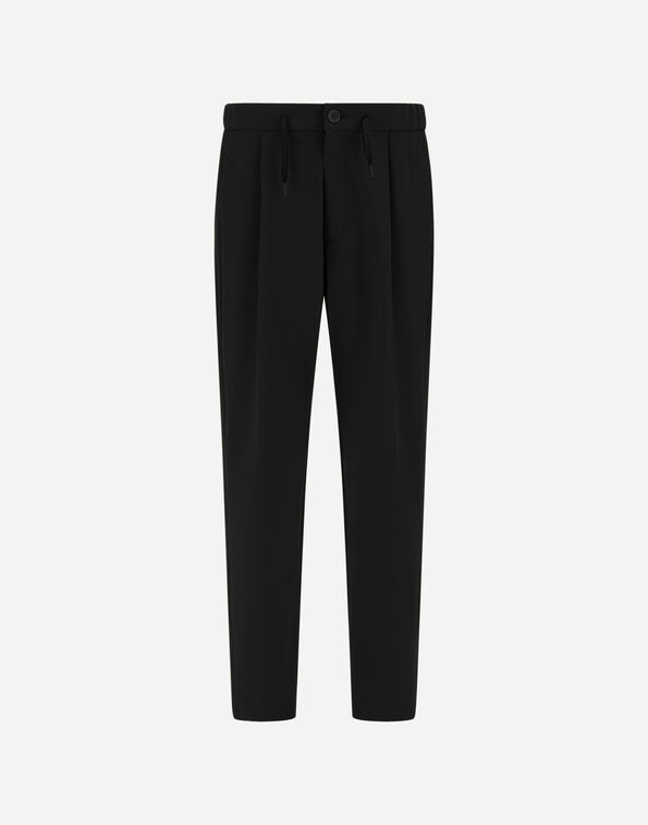 LIGHT COMFORT STRETCH WOVEN TROUSERS Herno Herno LIGHT COMFORT STRETCH WOVEN TROUSERS Black PT000155U12773S9300