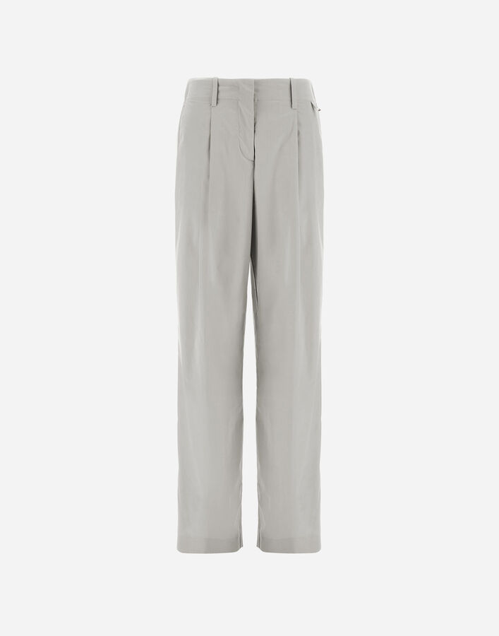 Herno RESORT TROUSERS IN STRETCH MICROMODAL Pearl Grey PT00061DR12917S9404