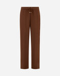 Herno MATTE CREPE SATIN TROUSERS Leather PT000176D127552240