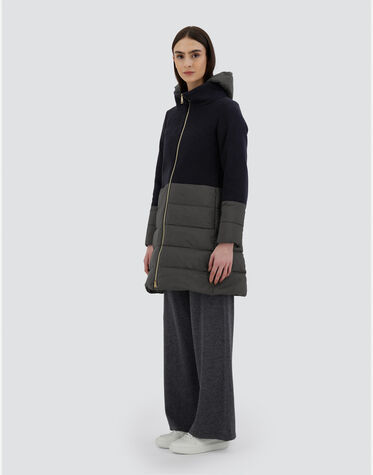 レディース DIAGONAL WOOL & NUAGE パーカ グレー | Herno® (ヘルノ)