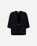 Herno CARDIGAN IN PONTE ROMA JERSEY Black JC000077D560259300