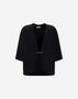 Herno CARDIGAN IN PONTE ROMA JERSEY Black JC000077D560259300