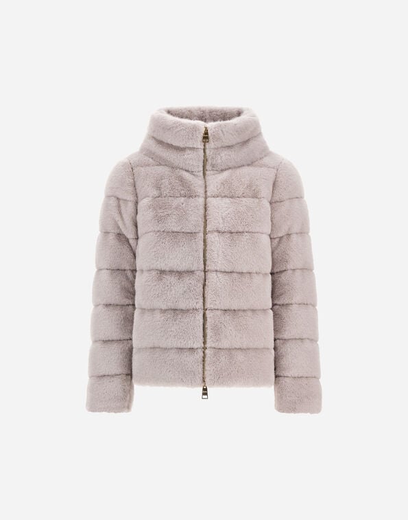 Herno M&Eacute;LANGE MINK-EFFECT JACKET Light Grey PI002283D129419406