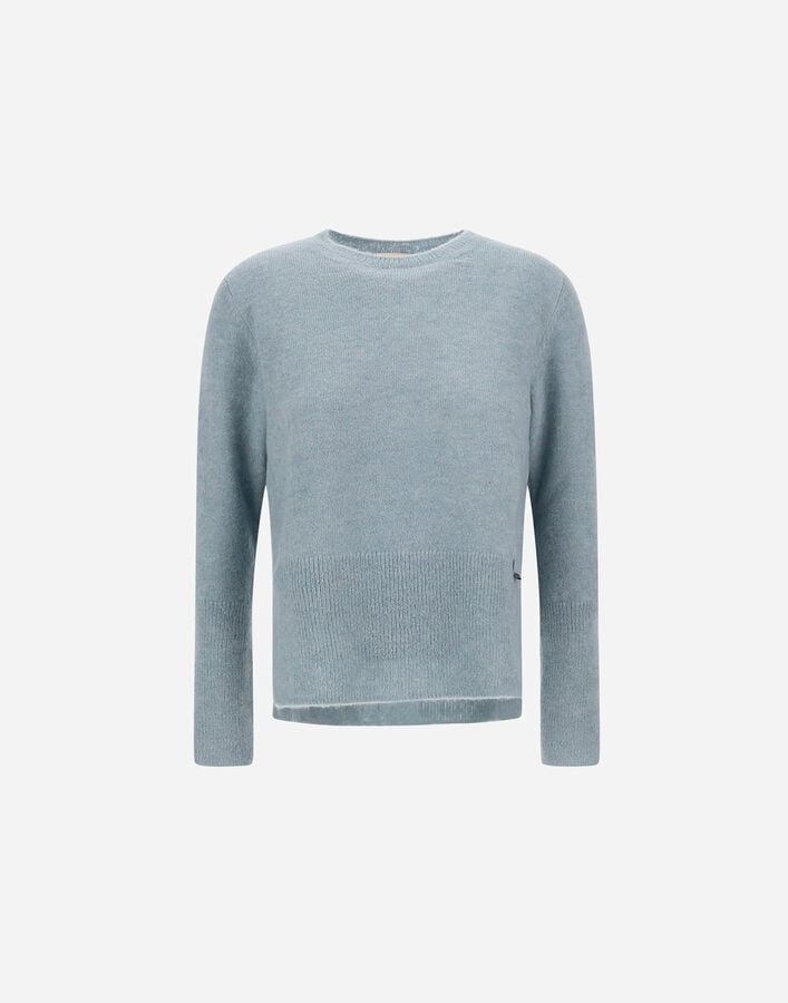 SWEATER IN ALPACA WOOL G.7 Herno Herno SWEATER IN ALPACA WOOL G.7 Light Blue/Grey MG000187D703029095