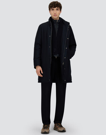 メンズ ニュー・ビジネス メンブラネーテッド ヘビーコート ネイビー  