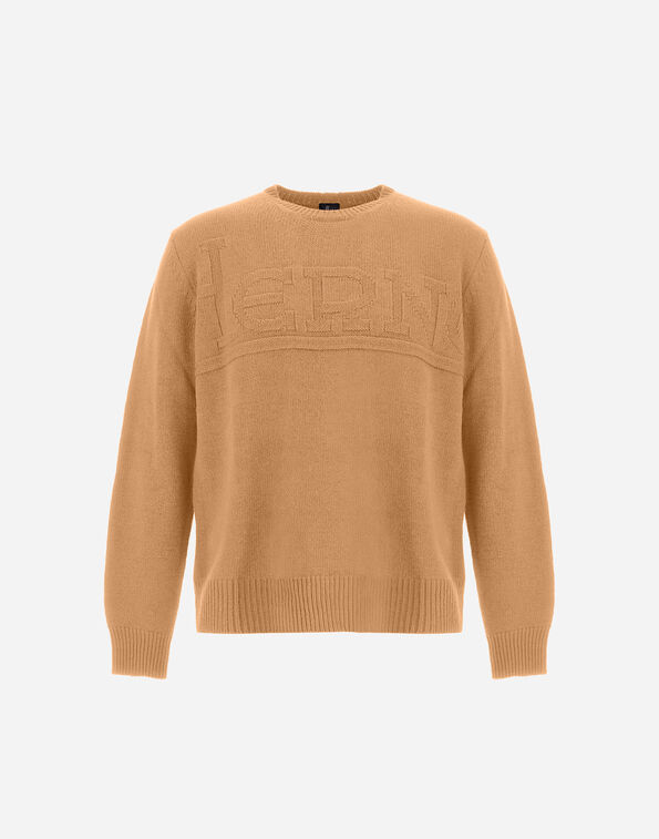 Herno 100% WOOL JUMPER Camel MG000192U701002157