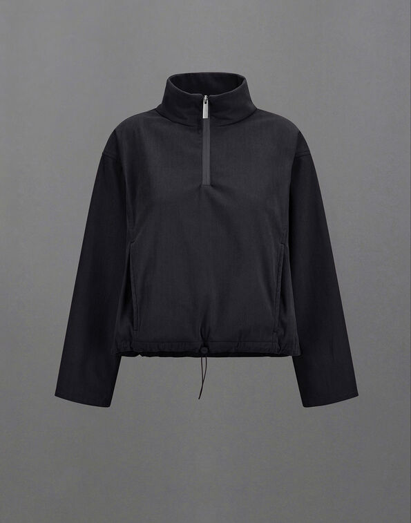Herno LAMINAR JACKET IN WASHED TECH-CORDUROY Black GT00001DL128949300