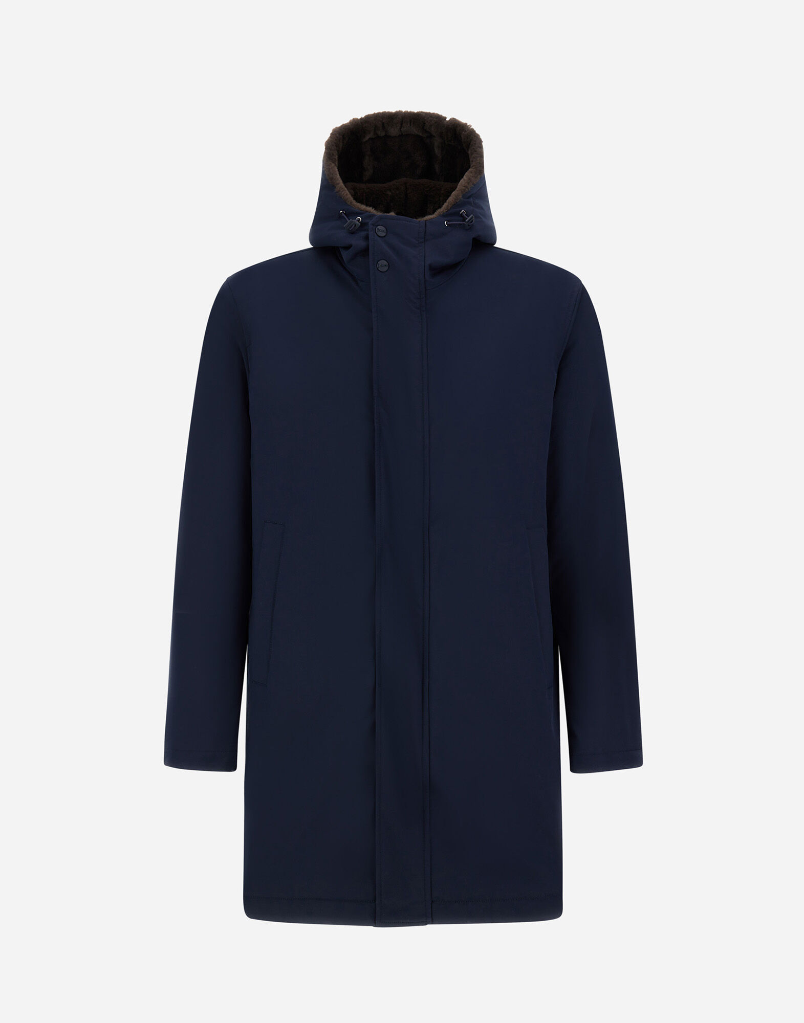 【美品】ヘルノ　ナイロンコート　ジャケット　マルチポケット　ネイビー　XL　伊製 SALE｜HERNO ヘルノ / FIRST-ACT ストレッチナイロン 2Bシングル