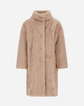 Herno COAT IN CURLY FAUX FUR Chantilly GC000456D124211985