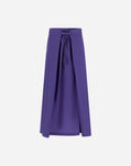 Herno GLOBE SKIRT IN ECO COTTON FEEL Purple GN000002X12667S4705