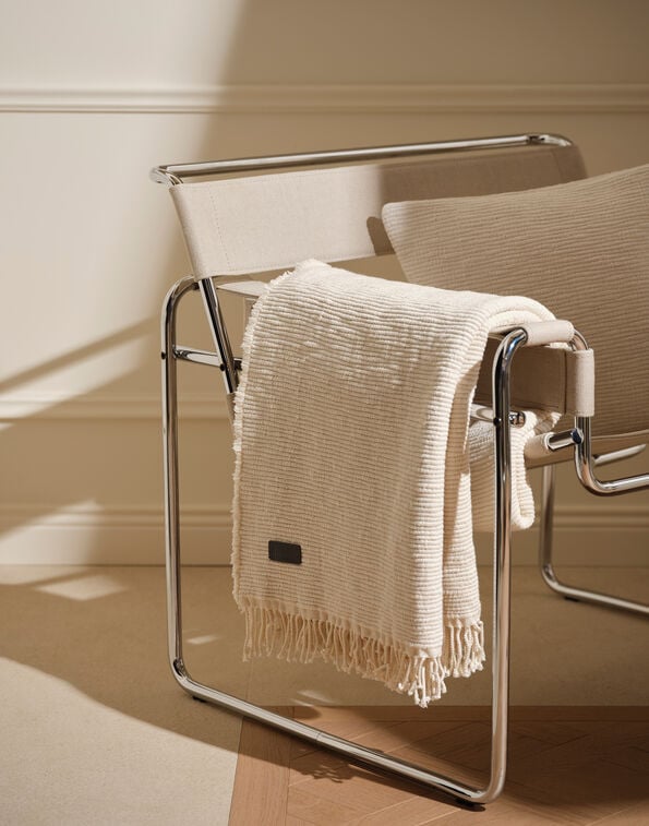 Herno HERNO HABITA BOUCLÉ BLANKET Natural HOLIDAYBLANKETCOTONE011100