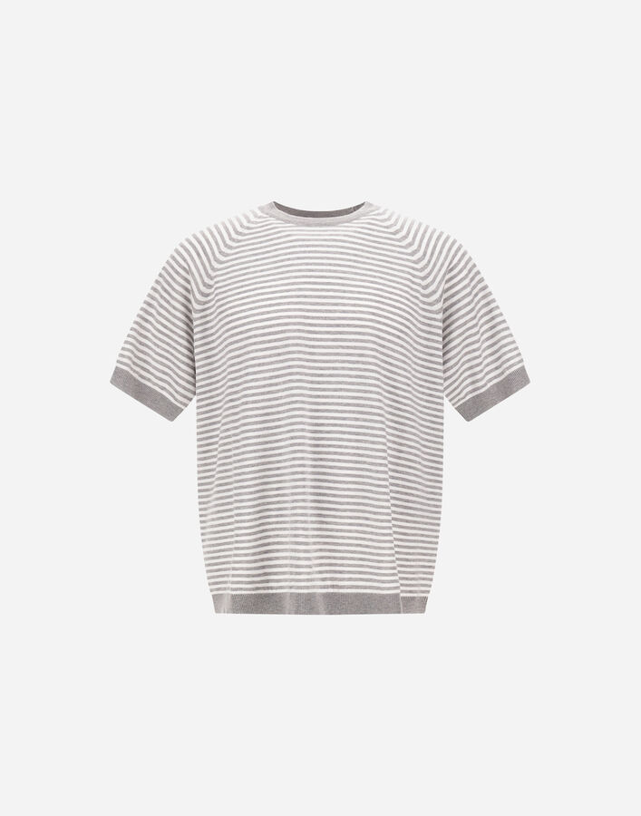 Herno T-SHIRT IN STRIPED COTTON White MG000206U721421000