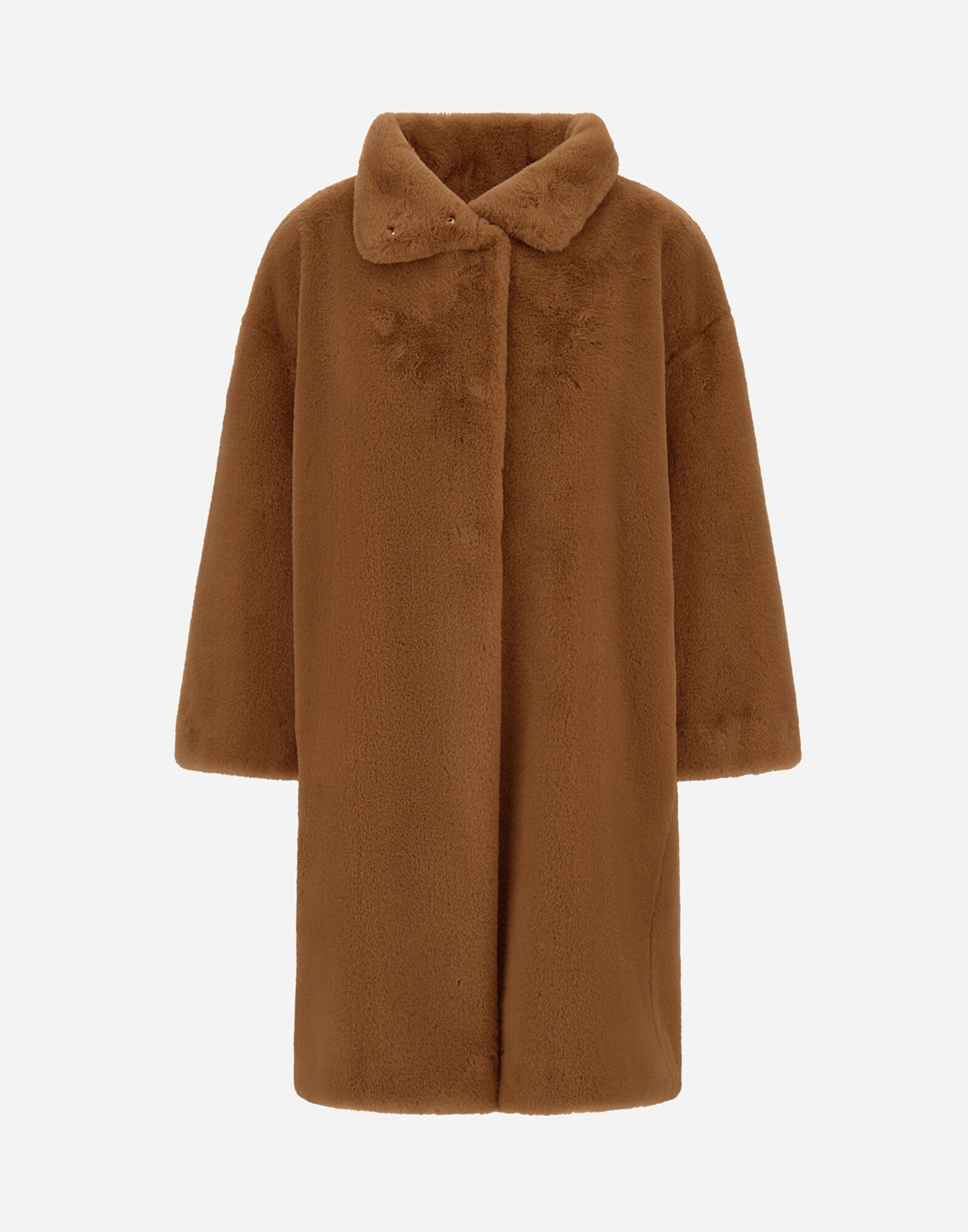 レディース ソフトオルタナティブファー コート キャメル | Herno