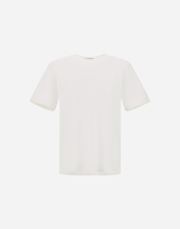 Herno RESORT T-SHIRT IN LIGHTWEIGHT COTTON JERSEY AND STRETCH NYLON White JG00031UR520521000
