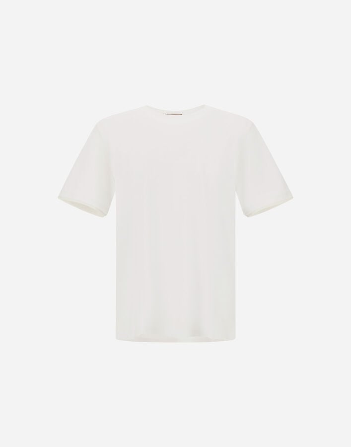 Herno RESORT T-SHIRT IN LIGHTWEIGHT COTTON JERSEY AND STRETCH NYLON White JG00031UR520521000