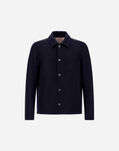 Herno RESORT FELTED WOOL SHACKET Resort Blue GI00090UR333729209