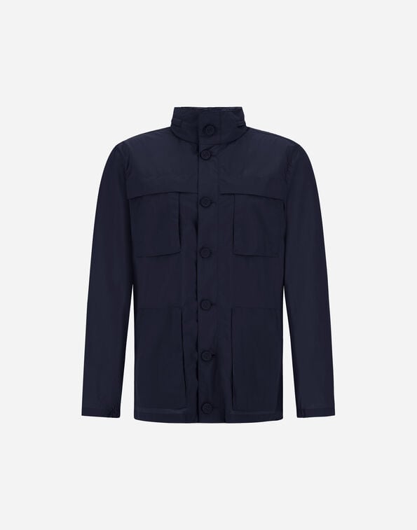 Herno ULTRALIGHT CREASE FIELD JACKET Blue FI000142U12494Z9201