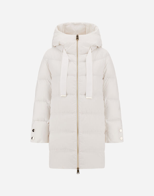 Herno A-SHAPE JACKET IN SATIN White PI1304D12170Z1000