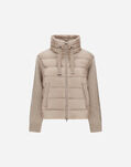 Herno RESORT JACKET IN NYLON ULTRALIGHT & KNIT Chantilly PI00138DR12017Z1985