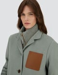 HIGH-NECK COAT IN LUXURY WOOL Herno product thumbnail image view 3