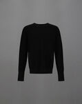 Herno LAMINAR SWEATER IN CONY KNIT AND EXTRALIGHT STRETCH Black MG00010UL720919300