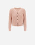 Herno CARDIGAN IN GLITTER KNIT Pink MC000174D760654002