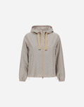 Herno JACKET IN NYLON ICONIC PRINT Camel GI000309D12719P2157