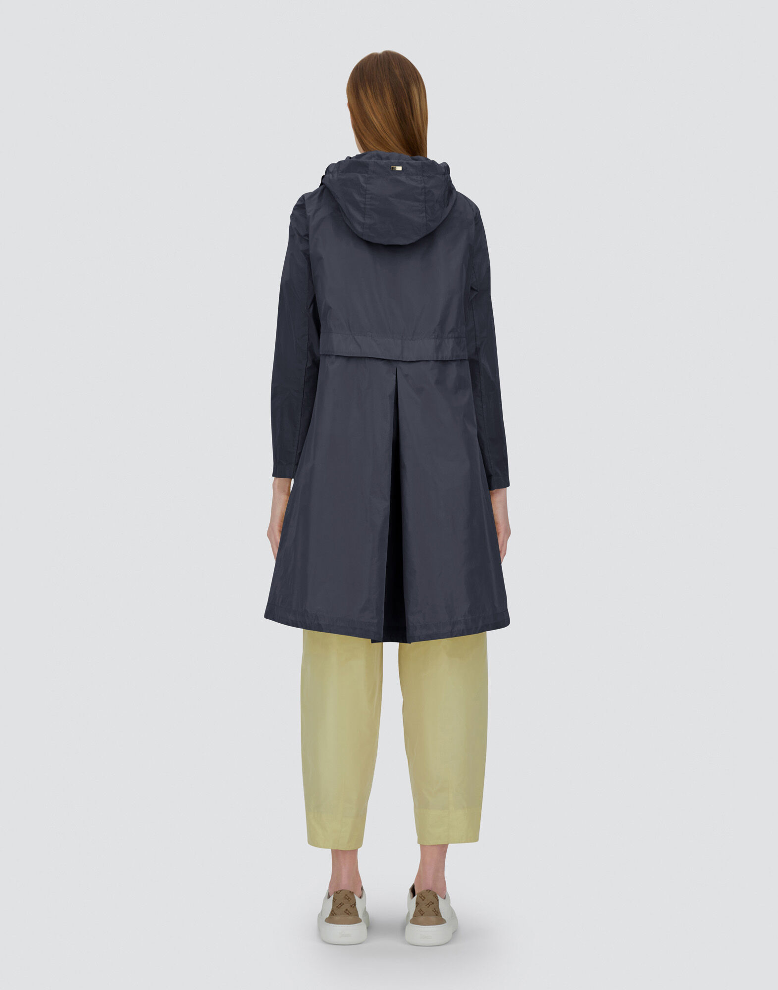 ヘルノNEW TECHNO TAFFETA' ロング パーカ コート 紺 42 ヘルノNEW TECHNO TAFFETA' ロング パーカ コート 紺 42