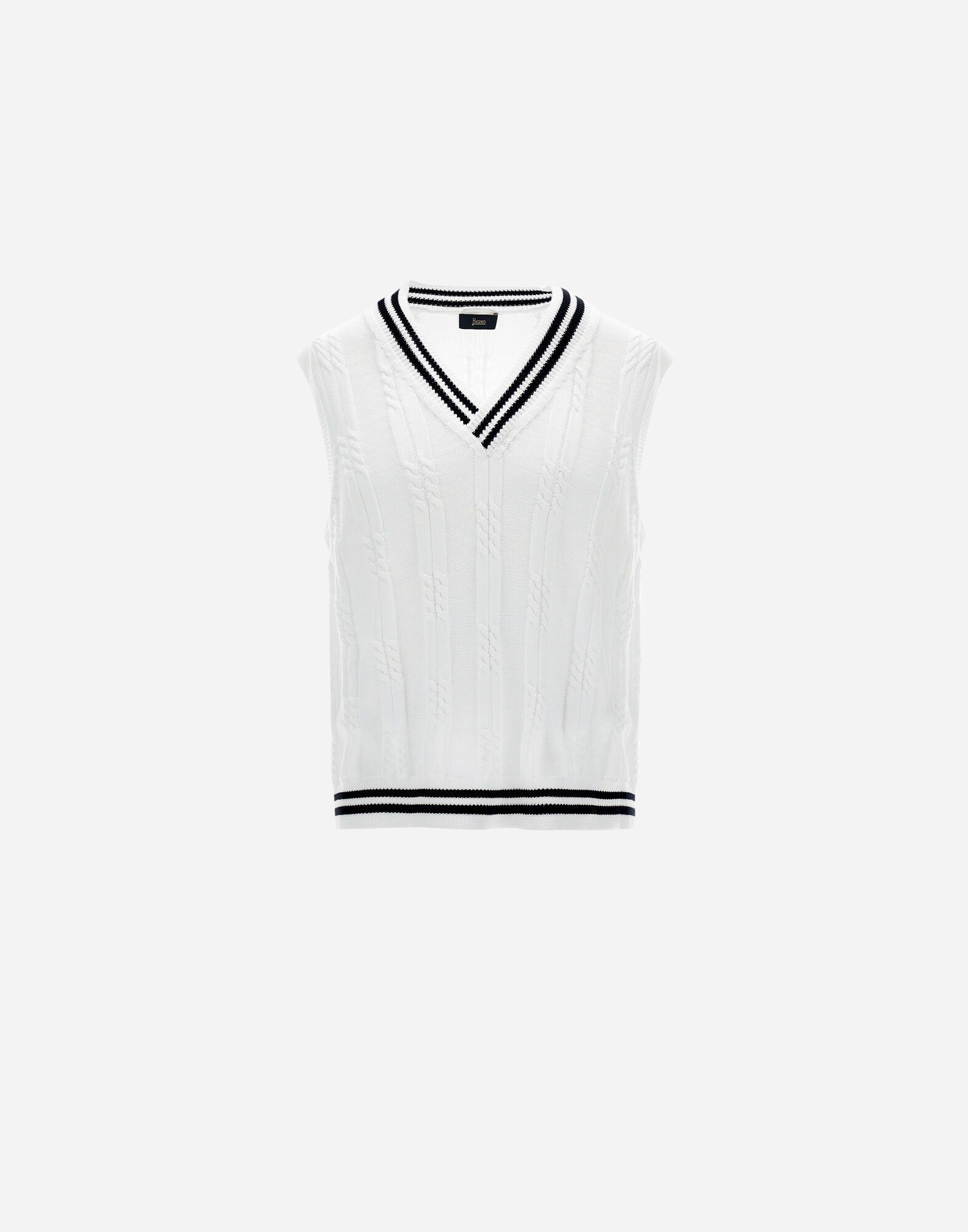 Tシャツ・カットソー HERNO SS25 Cream nylon vest (GI00121DL12827 1115) SUMMER SALE】HERNO(ヘルノ)JG000224D CHIC COTTON JERSEY