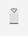 Herno ETERNAL COTTON CABLE GILET White MV000007U720871000