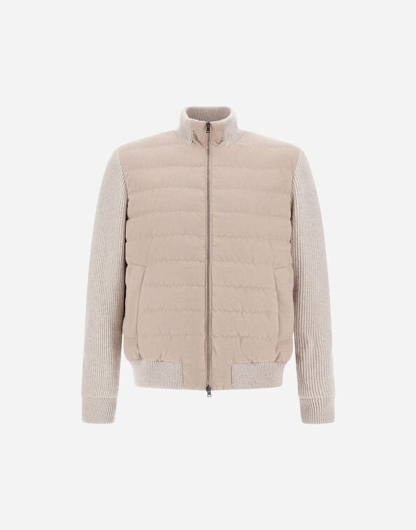 Herno RESORT JACKET IN WOOL-BLEND MELANGE FLANNEL Chantilly PI00121UR129341985