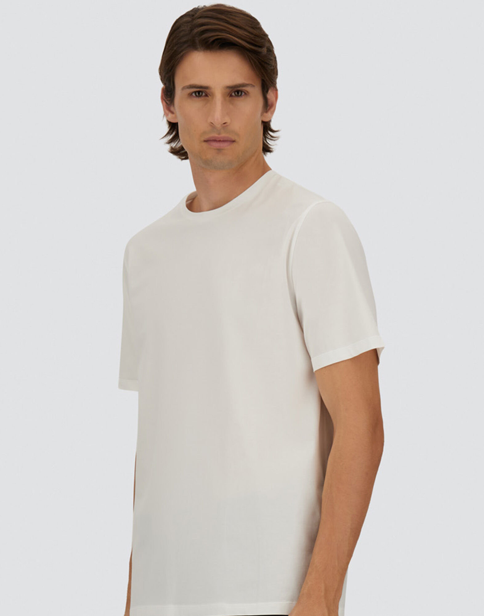 メンズ SUPERFINE COTTON STRETCH T-SHIRT ホワイト | Herno® (ヘルノ)