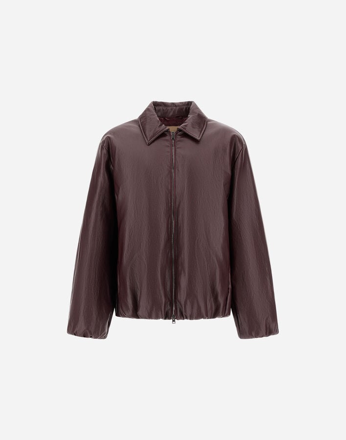 Herno LEATHER-EFFECT JACKET Bordeaux GI000413D129286715