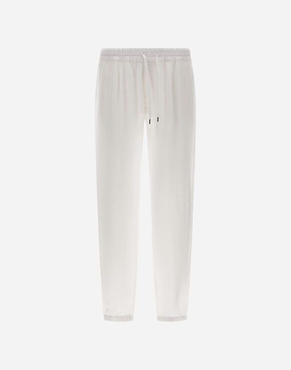 Herno SUMMER LINEN TROUSERS White PT000106U171391000