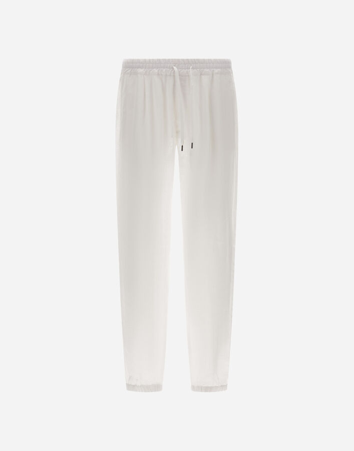 Herno SUMMER LINEN TROUSERS White PT000106U171391000