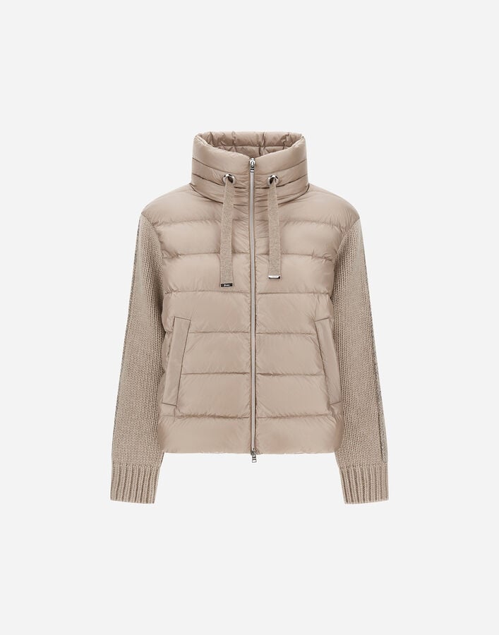 RESORT JACKET IN NYLON ULTRALIGHT & KNIT Herno Herno RESORT JACKET IN NYLON ULTRALIGHT & KNIT Chantilly PI00138DR12017Z1985